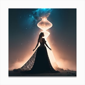 Woman In A Dress Canvas Print