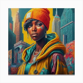 Flawless Beauty of Black Canvas Print