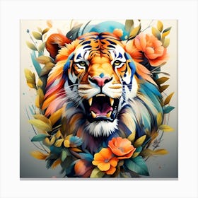 Tiger Head Canvas Print