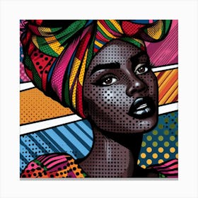 Inioluwa Pop African Woman Canvas Print