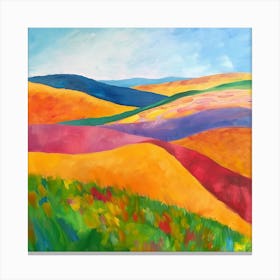 Colorful Hills Canvas Print
