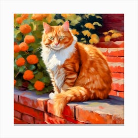 Orange Tabby Cat 1 Canvas Print