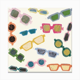 Retro Sunglasses Canvas Print