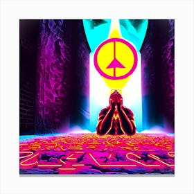 Pray, Silence And Salvation Canvas Print