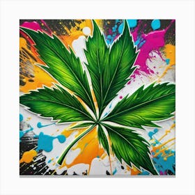 Marijuana Leaf 19 Canvas Print