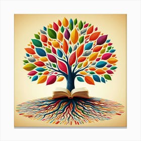 Book Tree Canvas Print