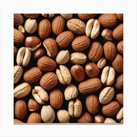 Close Up Of Nuts 9 Canvas Print