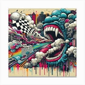 Monster Art Canvas Print