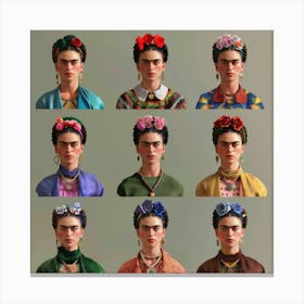 Aspects of Frida Kahlo in Avatars 3 Canvas Print