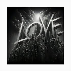 Love In The Sky Canvas Print