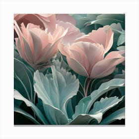 Pink Tulips Canvas Print