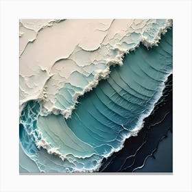 Abstract Wave Painting 1 Canvas Print