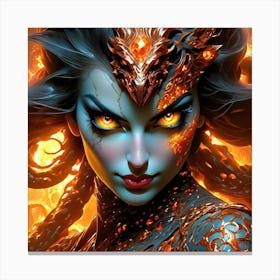 Demon Goddess pln Canvas Print