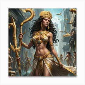 Egyptian Goddess 14 Canvas Print