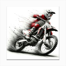 Motocross Rider 5 Canvas Print