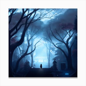 Forest In The Night Canvas Print