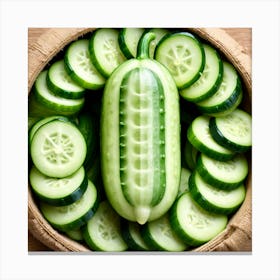 Cucumber As A Logo (65) Canvas Print