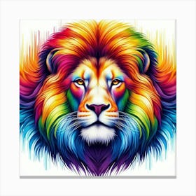 Rainbow Lion Canvas Print