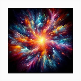 Colorful Burst 3 Canvas Print