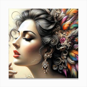 Portrait Artwork 101 Canvas Print