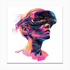 Vr Headset.Generated AI. Wall Art Print 8 Lienzos