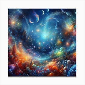 Psychedelic Ocean Canvas Print