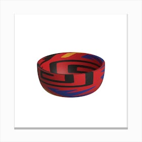 Red And Blue Bowl Canvas Print