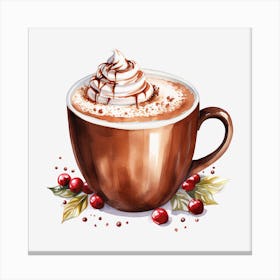 Hot Chocolate With Whipped Cream 3 Canvas Print