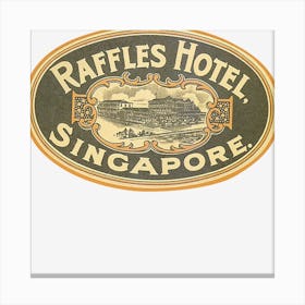 Raffles Hotel Singapore Canvas Print