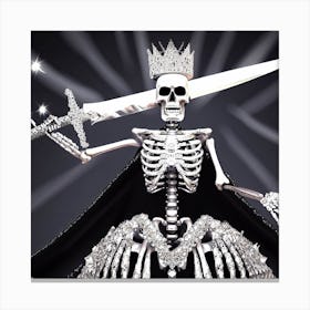 Skeleton Queen 9 Canvas Print