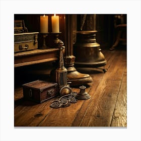 Room With Candles Canvas Print