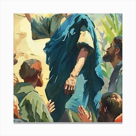 Jesus In The Wilderness Canvas Print