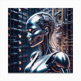 Robot Woman 15 Canvas Print