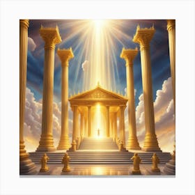 Temple Of Jesus Canvas Print