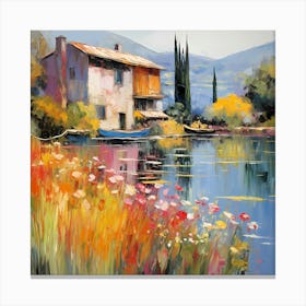 Italian Overture: Monet's Brushwork Canvas Print