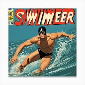 Swimmer 1 Canvas Print