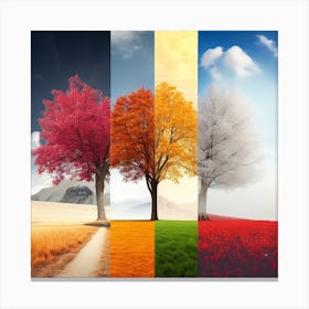 Four Seasons Canvas Print