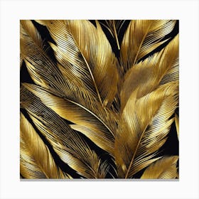 Gold Leaves Canvas Print