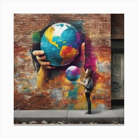 World In The Palm Of Your Hand Canvas Print