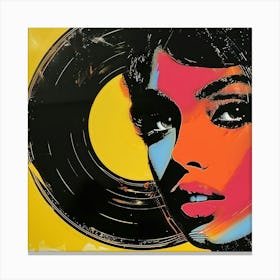 Vinyl Pop Art 2 Canvas Print