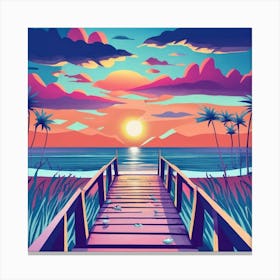 Sunset Beach Canvas Print