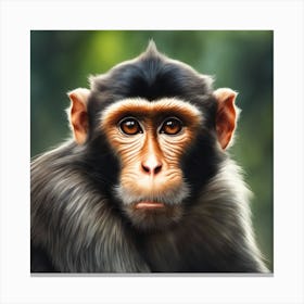 Chimpanzee Portrait 21 Canvas Print