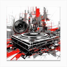 Dj Turntable 1 Canvas Print