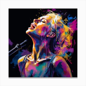 Woman Singing Canvas Print