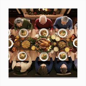 Thanksgiving Dinner 3 Canvas Print