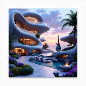 Futuristic House 5 Canvas Print