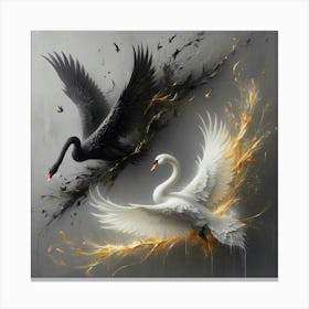 Swans 1 Canvas Print