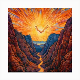 Sunrise Over Zion 2 Canvas Print