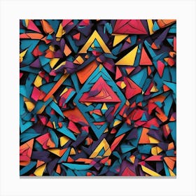 Abstract Triangles Canvas Print