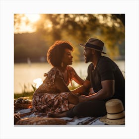 Peaceful Picnic Canvas Print